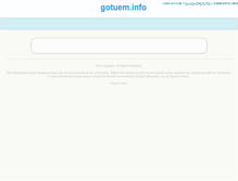 Tablet Screenshot of gotuem.info